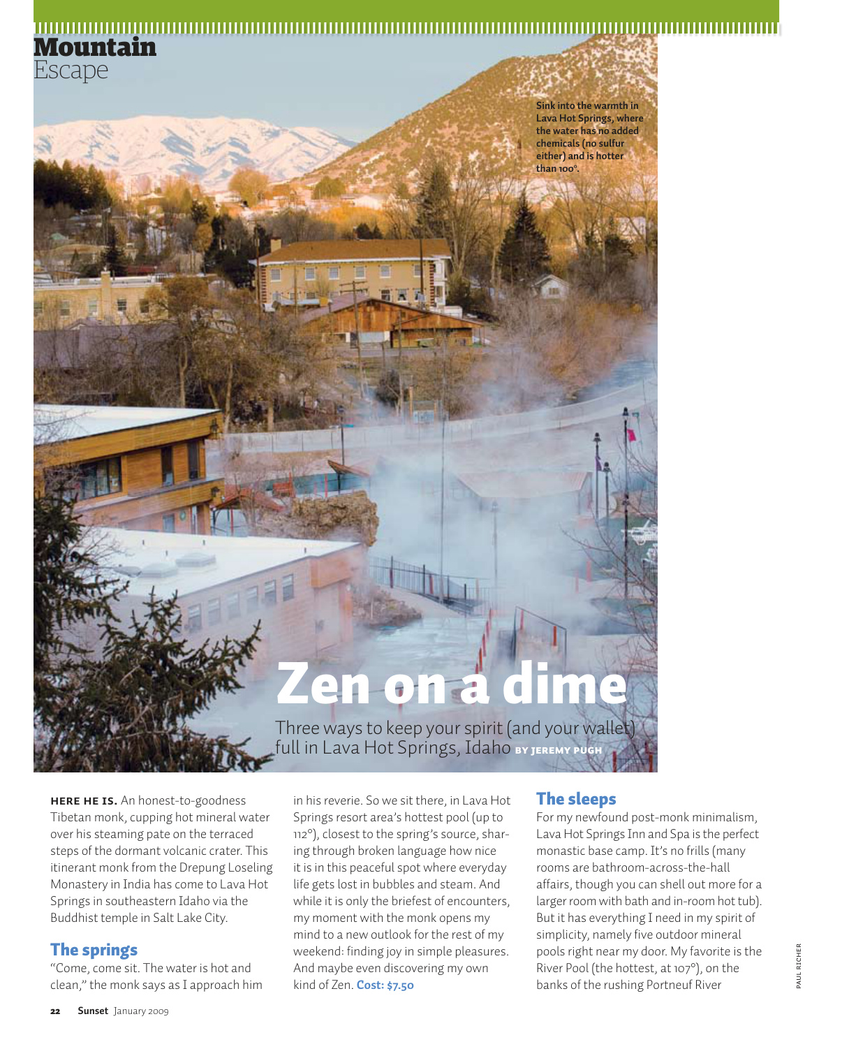 Zen on a Dime: Lava Hot Springs, Idaho